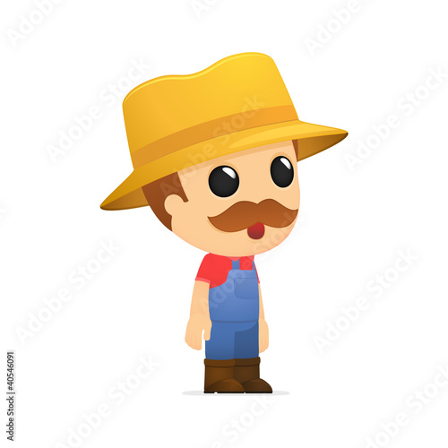 funny cartoon farmer