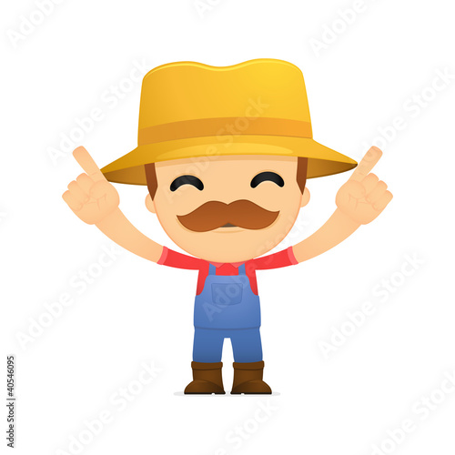 funny cartoon farmer