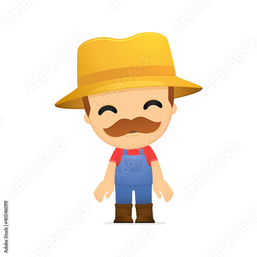 funny cartoon farmer
