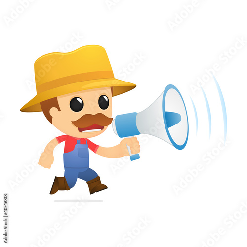 funny cartoon farmer