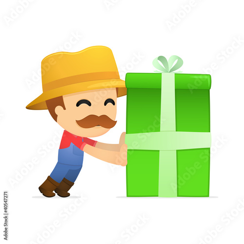 funny cartoon farmer