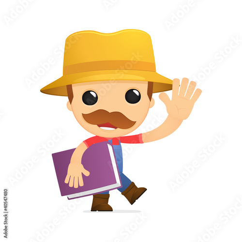 funny cartoon farmer