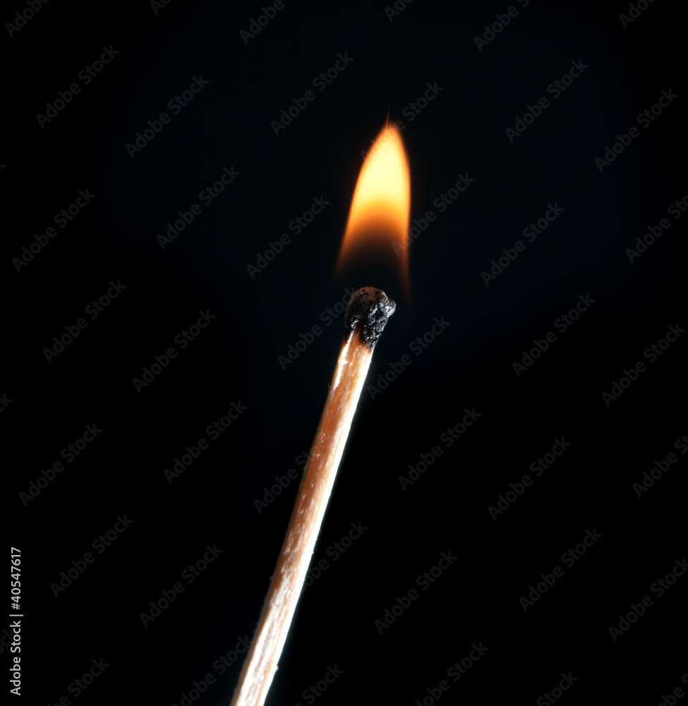 burning match