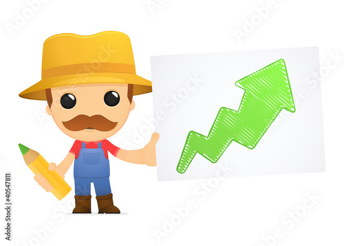 funny cartoon farmer