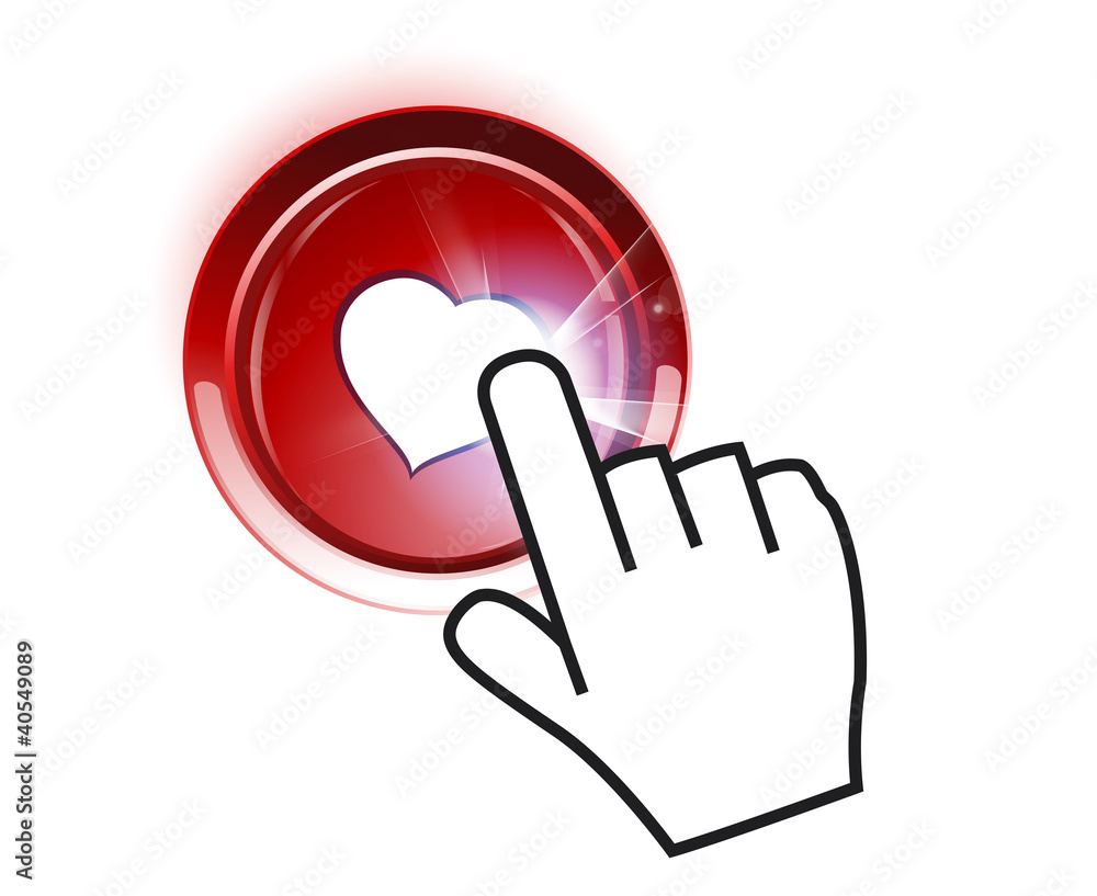 Valentine Button, easy color editable Valentine Button, easy color editable
