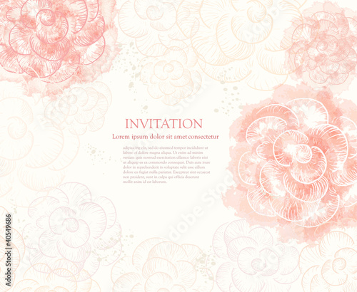 Abstract romantic vector background