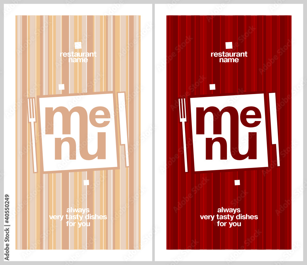 Restaurant Menu Card Design template