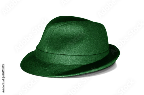 chapeau,feutre,vert,isolé,images détourées