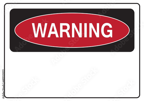 Warning sign