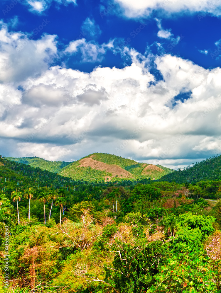 Mountains and tropical valleys in Cuba Mountains and tropical valleys in Cuba
