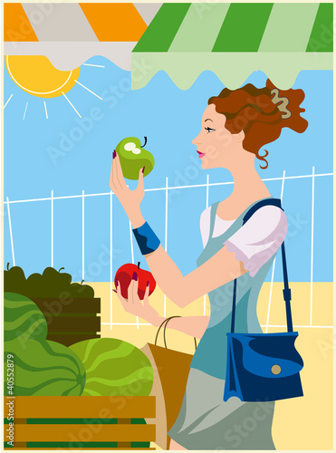 roberta compra frutta