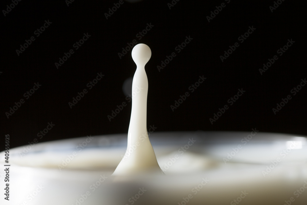 Milk splash.