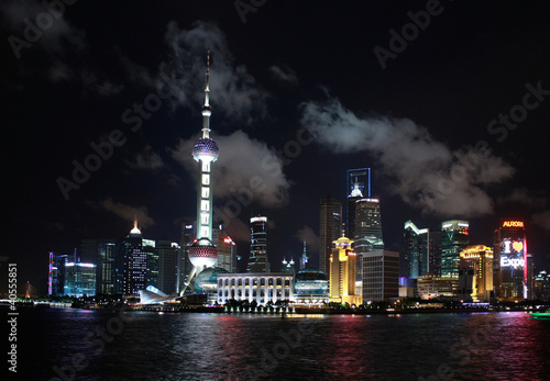 Night View of Shanghai Pudong