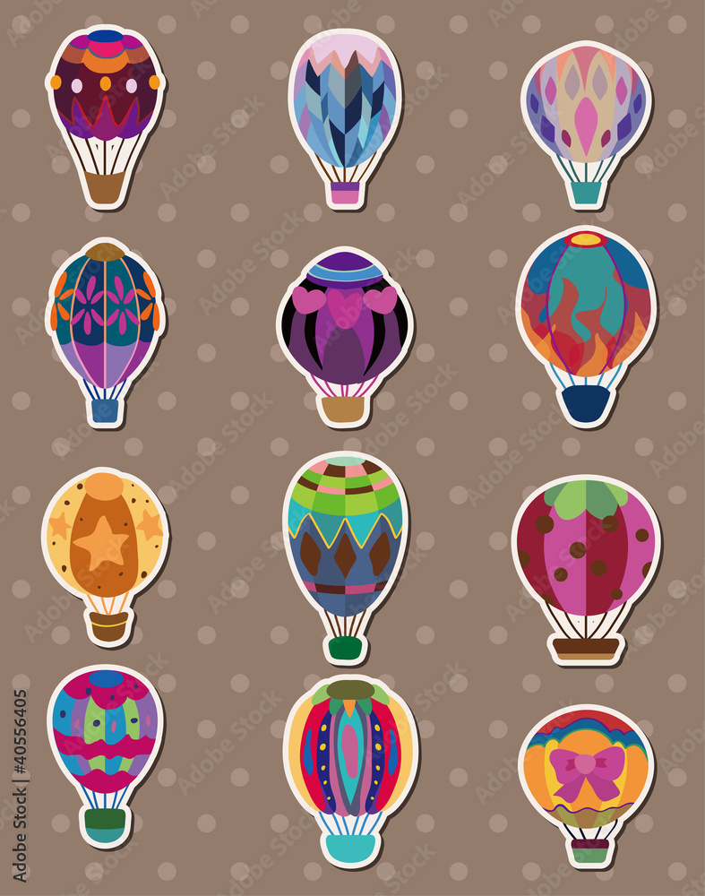cartoon hot air balloon stickers cartoon hot air balloon stickers