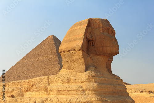 The Sphinx and the Great Pyramid  Egypt