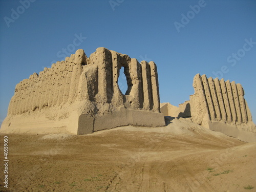 Mud brick ruins of Merv, Turkmenistan