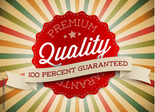 Old vector round retro vintage label