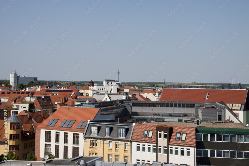 Fototapeta premium Luftblick über Senftenberg