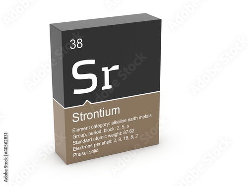 Wallpaper Mural Strontium from Mendeleev's periodic table Torontodigital.ca