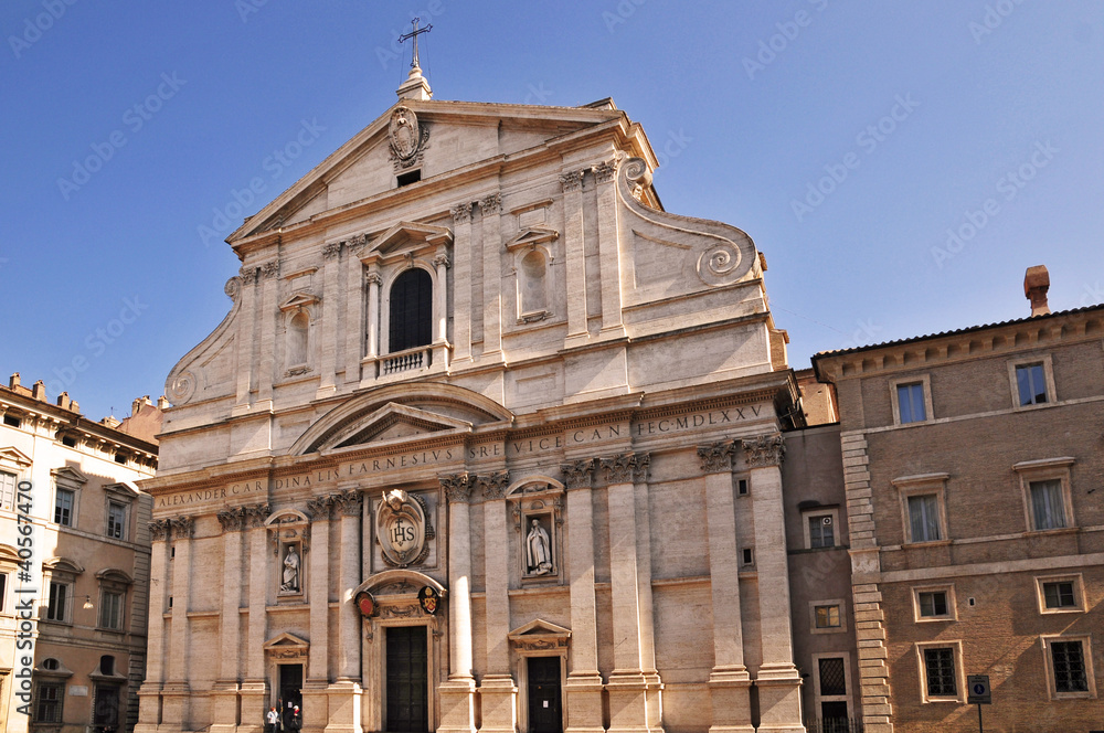 La chiesa del Santissimo Nome di Gesù, Roma foto de Stock | Adobe Stock