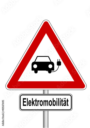 Schild Elektromobilität
