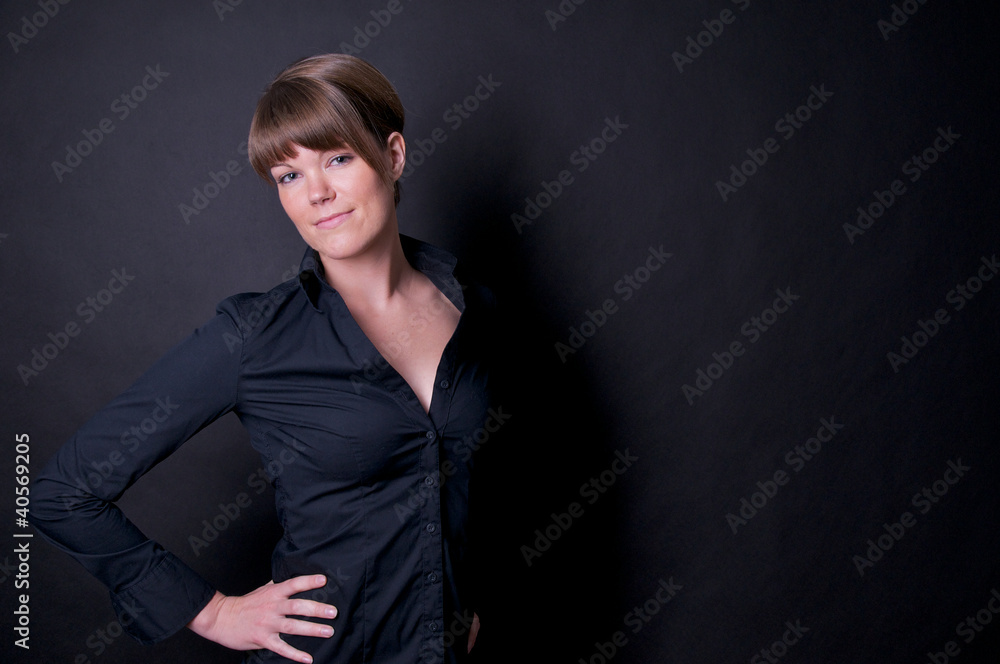 stolze junge Frau stolze junge Frau