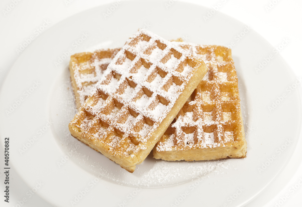 Waffeln mit Zucker Waffeln mit Zucker