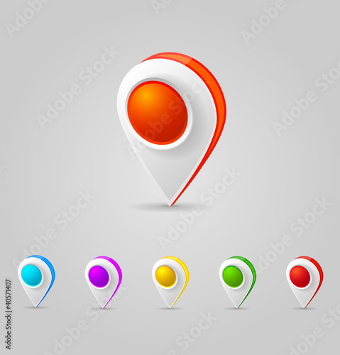GPS Color Map Icons