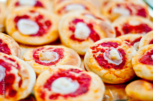 small pizzas. pizzete photo
