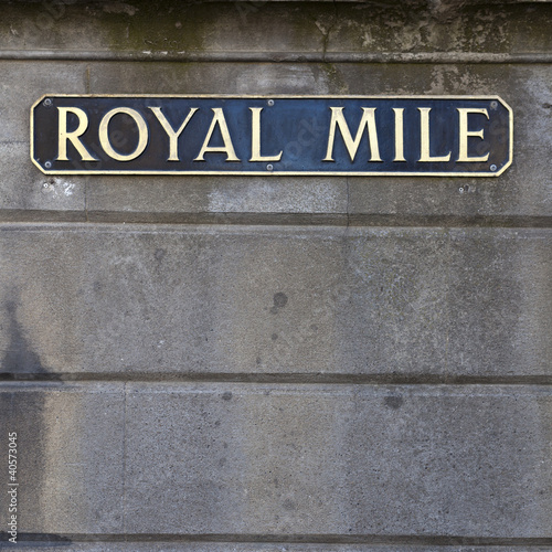 Royal Mile sign, Edinburgh