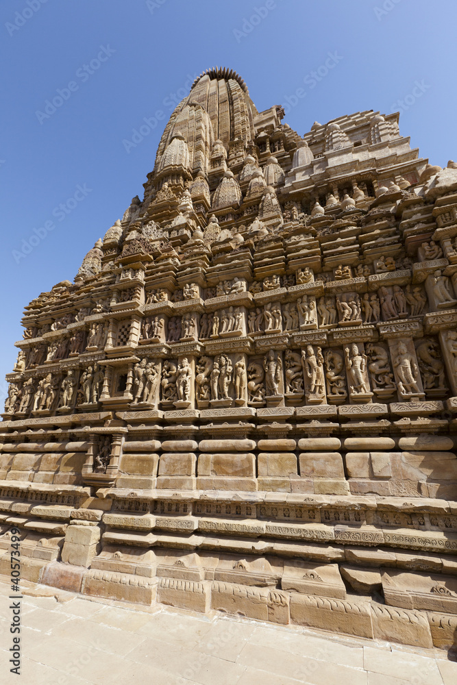 Temples of Khajuraho, famous for their erotic sculptures