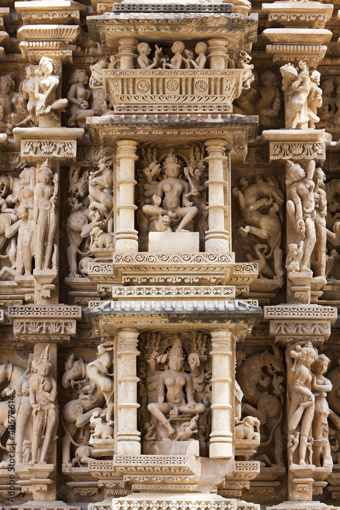 Jain temples of Khajuraho carvings