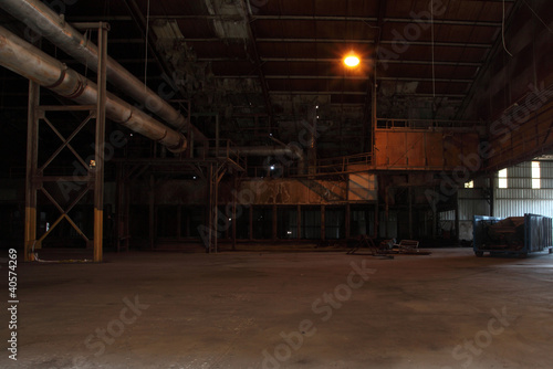 Old and abandoned warehouse factory