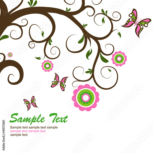 Template greeting card, vector