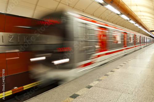 subway motion blur