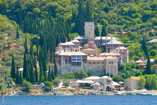 Canvas Print holy monastery of athos