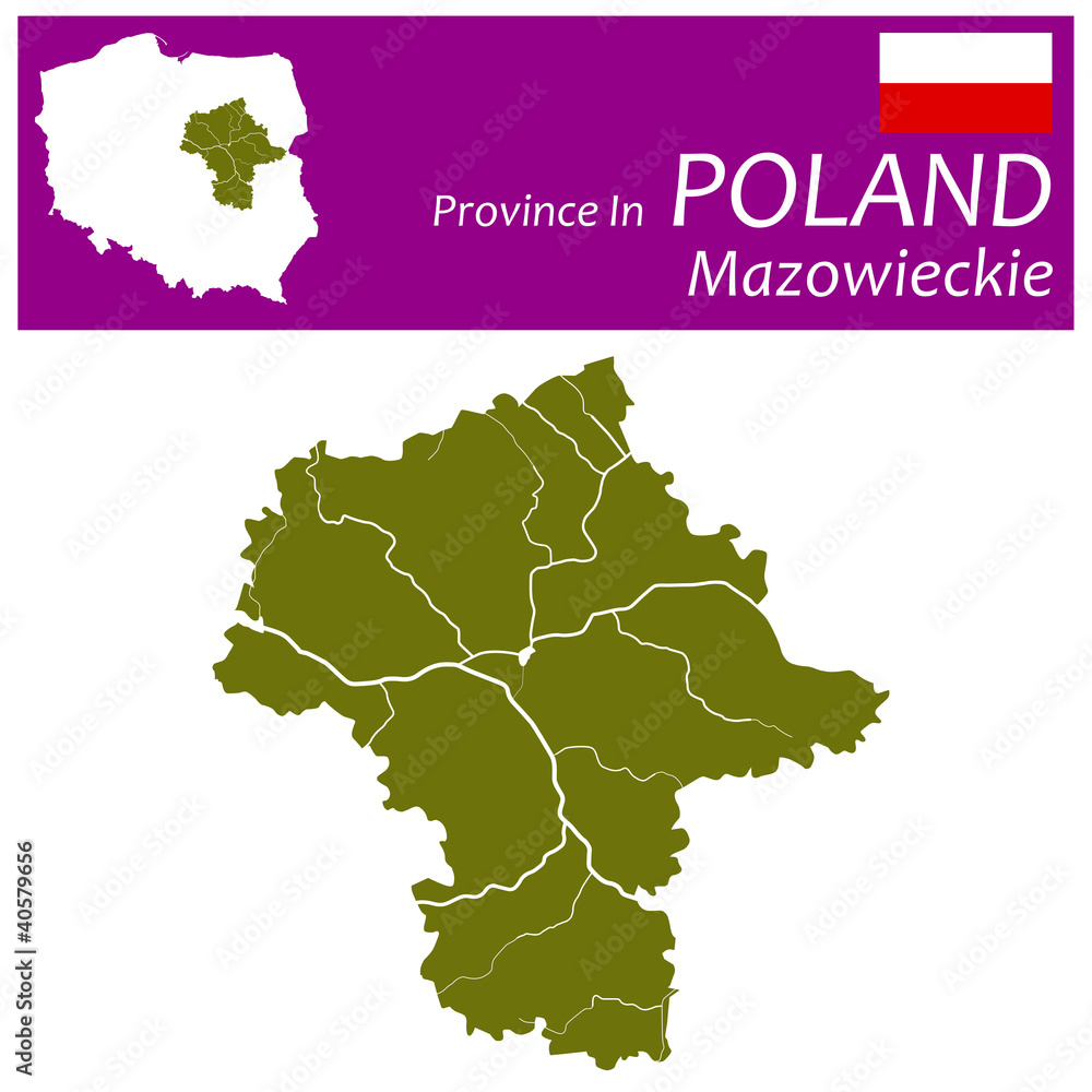 Fototapeta premium Mazowieckie Województwo Province In Poland