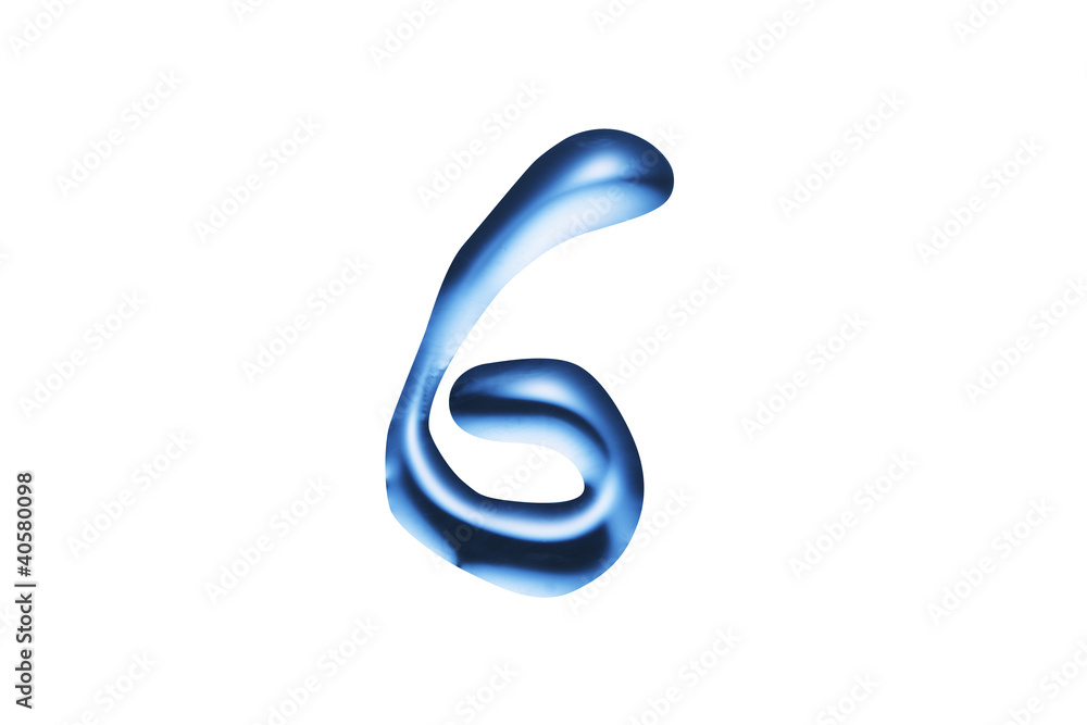 液体の文字 液体の文字