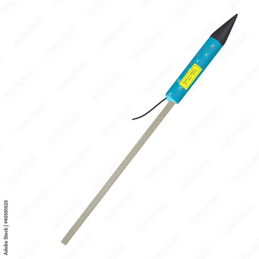 3d render of fireworks rocket 3d render of fireworks rocket