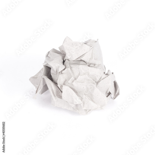 recycled crumpled paper
