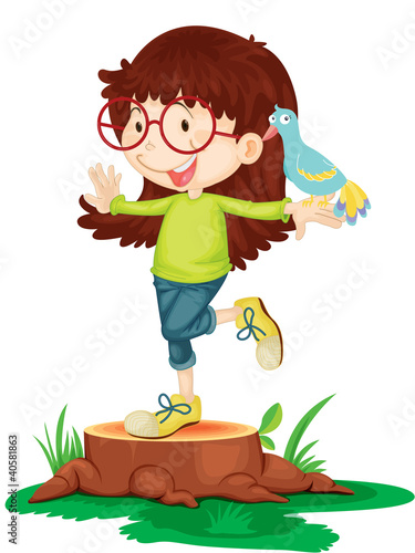 girl balancing