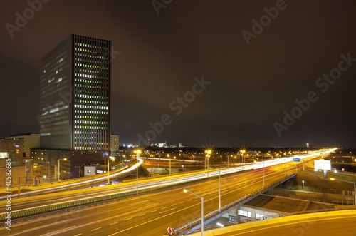 Canvastavla Vienna Highway called Tangente