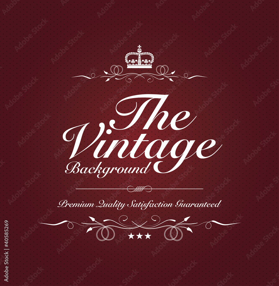 red vintage background with special text
