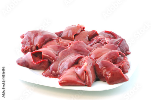 Raw chicken livers