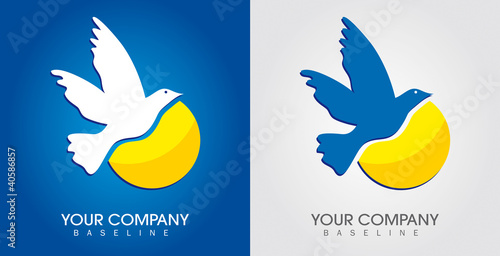 logo oiseau et soleil