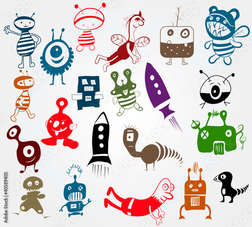 doodle characters