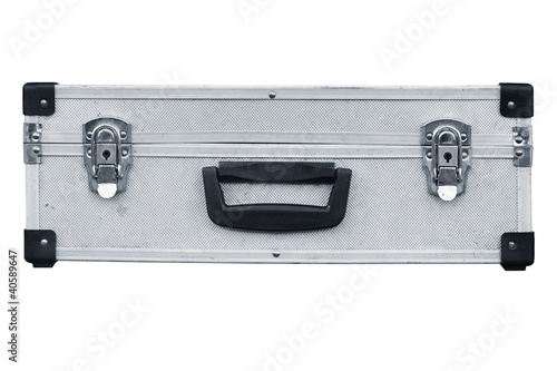 Used aluminum suitcase