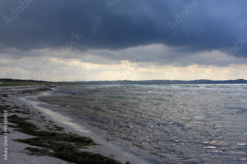 storm over the Danish coast