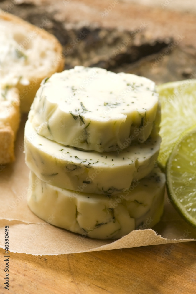 Herbs butter with lime