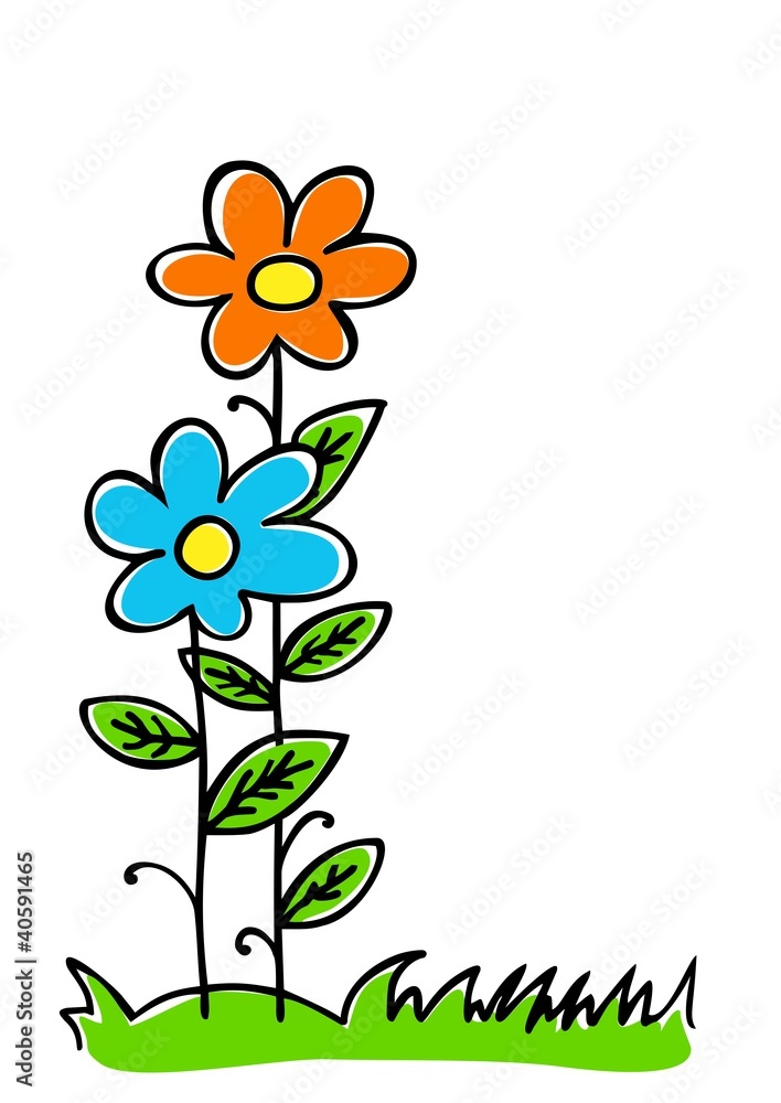 Deux fleurs